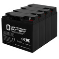 Mighty Max Battery 12V 22AH Replaces Solar Booster Pac ES1217, ES1230, ESP5500 - 4 Pack ML22-12MP41125108126